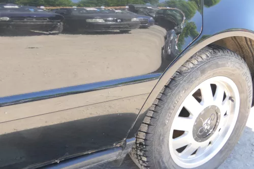 Audi A4 B5 Tür nur Türblatt hinten links schwarz LY9B - Facelift   -  ROST (175439)