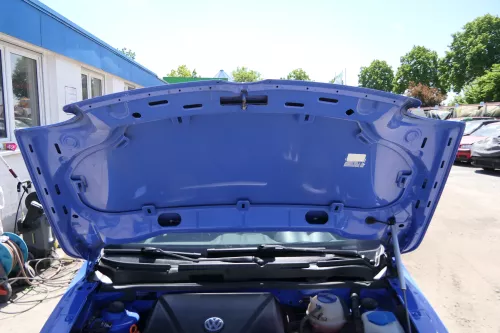 VW Lupo Motorhaube KLappe vorne grau blau LR5A softblau Frontklappe Haube (175479)