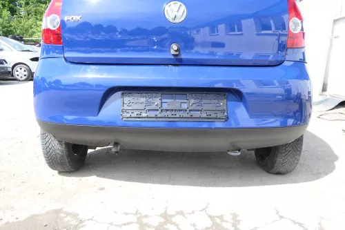 VW Fox 5Z Stoßstange hinten Stoßfänger blau LL5M Heckstoßstange