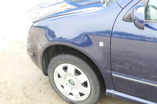 Skoda Fabia 6Y Kotflügel vorne links blau LF5U auch Kombi (175732)