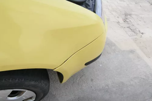 Skoda Fabia 6Y Stoßstange Stoßfänger vorne gelb LF1R 2000-2004 (175764)