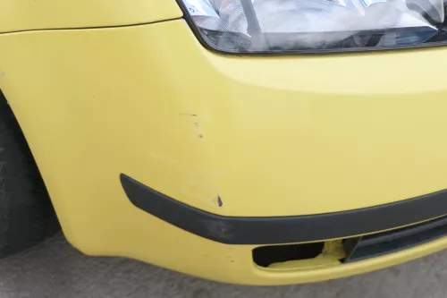 Skoda Fabia 6Y Stoßstange Stoßfänger vorne gelb LF1R 2000-2004 (175764)