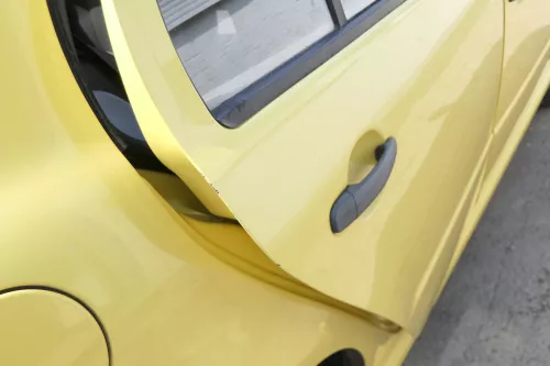 Skoda Fabia 6Y Limousine Schrägheck Tür hinten rechts gelb LF1R (175772)