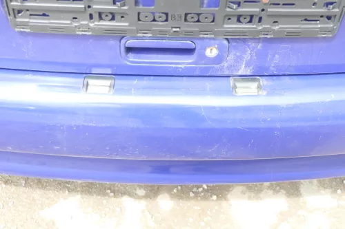VW Polo 6N Stoßstange hinten 2-geteilte Heckstoßstange LD5D blau Stoßfänger (175891)