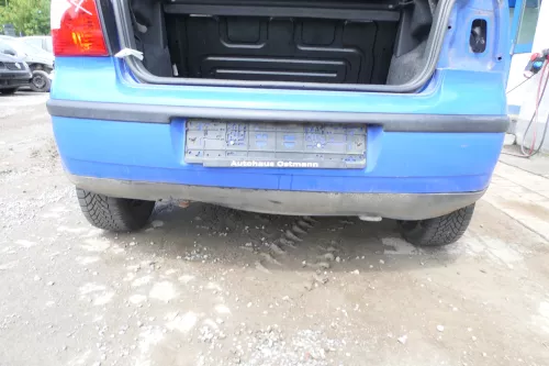 VW Polo 9N 9N3 Stoßstange Heckstoßstange hinten blau LA5F