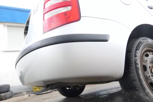 Skoda Fabia 6Y Kombi Stufenhec Stoßstange hinten Heckstoßstange grau silber LF7T (176025)