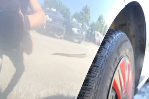 Seat Ibiza 6L Stoßstange Heckstoßstange hinten grau LS7Z facelift (176085)