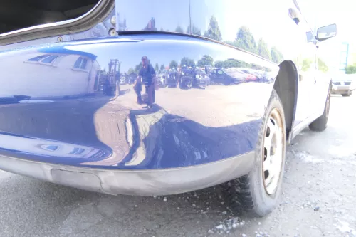 Cordoba VArio 6K Variant Stoßstange hinten Heckstoßstange blau LA5E (176146)