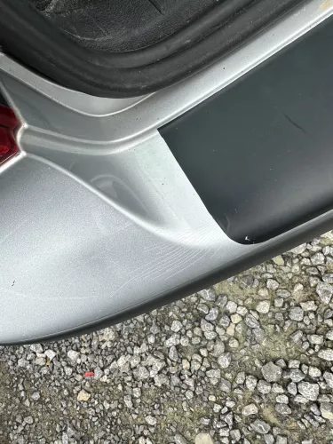 VW Golf 4 Limousine Stoßstange hinten Heckstoßstange Stoßfänger silber LA7W (176163)