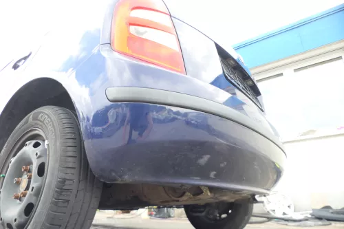 Skoda Fabia 6Y Schrägheck Stoßstange hinten Heckstoßstange blau LF5U (176181)