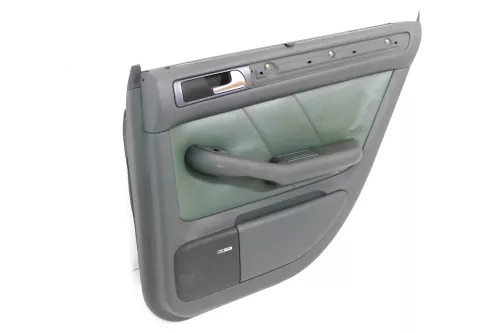 1x Audi A6 4B Türverkleidung Verkleidung Tür hinten rechts Leder grün farngrün (176264)