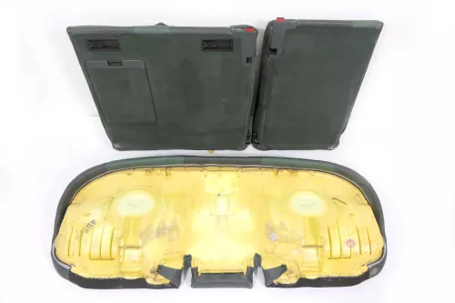 A6 4B Avant Kombi Rückbank Rücksitzbank Sitz Rücksitz 3 Punkt Leder grün Recaro (176270)