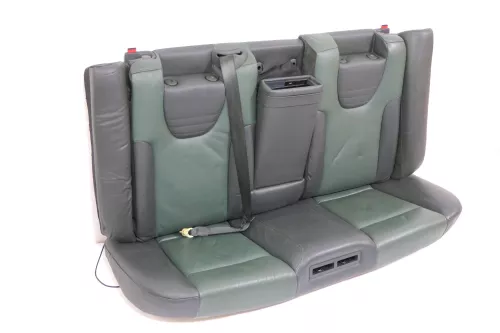 A6 4B Avant Kombi Rückbank Rücksitzbank Sitz Rücksitz 3 Punkt Leder grün Recaro (176270)