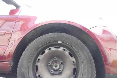 VW Polo 9N3 Kotflügel vorne rechts rot braun LC3R (176349)