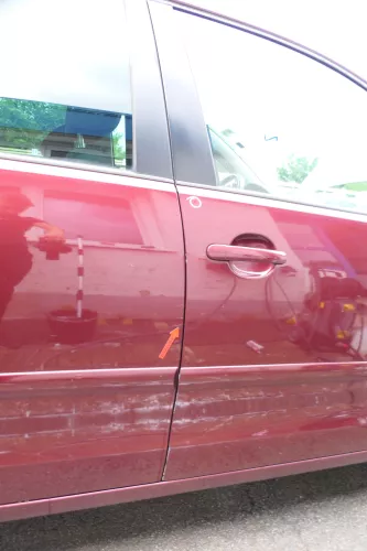 VW Polo 9N 9N3 Tür hinten rechts 4/5-Türer rot LC3R - ohne Anbauteile (176367)