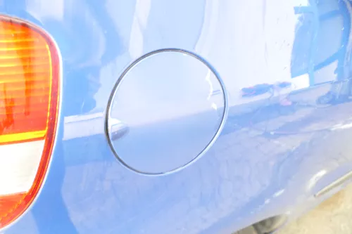 VW Fox 5Z Tankdeckel Klappe Tankklappe Deckel Tank blau LL5M