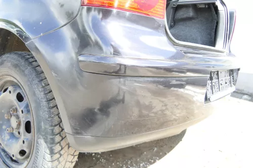 VW Polo 9N 9N3 Stoßstange Heckstoßstange hinten schwarz LC9Z (176389)