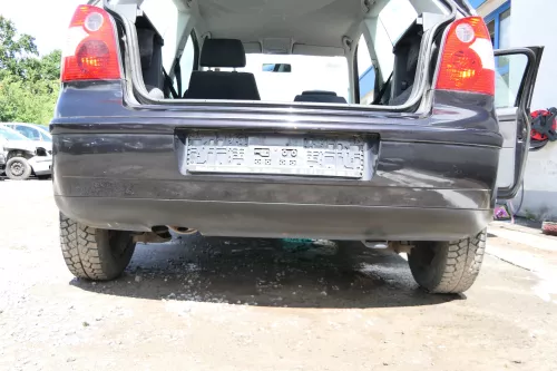 VW Polo 9N 9N3 Stoßstange Heckstoßstange hinten schwarz LC9Z