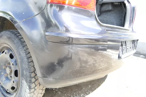 VW Polo 9N 9N3 Stoßstange Heckstoßstange hinten schwarz LC9Z (176389)