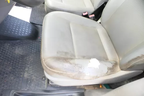VW T5 Sitz vorne links Fahrersitz grau - ohne Kopfstütze (176415)