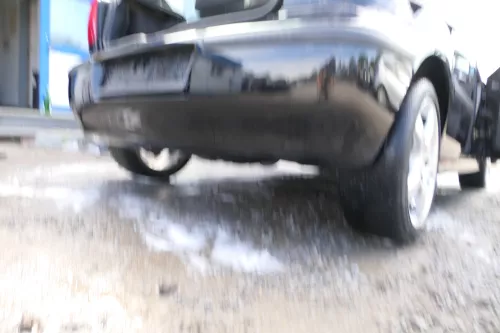 VW Polo 6N2 Stoßstange hinten Heckstoßstange Stoßfänger schwarz L041 (176648)