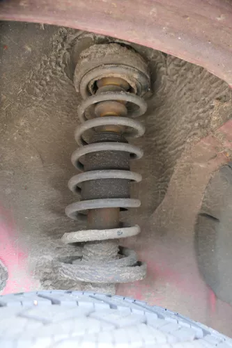 2x Polo 6N2 Federbein Feder Federn Stoßdämpfer links + rechts - hinten