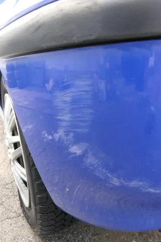 VW Polo 6N2 Stoßstange hinten Heckstoßstange Stoßfänger blau LA5C surf (176660)