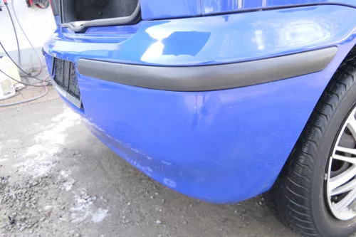 VW Polo 6N2 Stoßstange hinten Heckstoßstange Stoßfänger blau LA5C surf (176660)