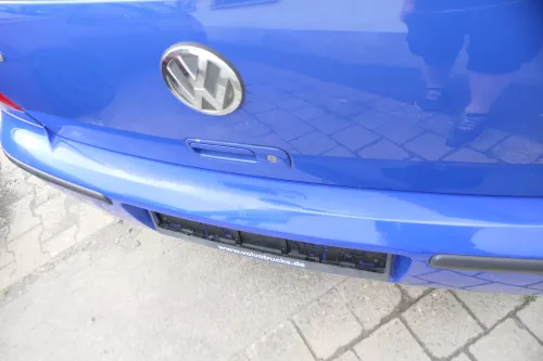 VW Polo 6N2 Stoßstange hinten Heckstoßstange Stoßfänger blau LA5C surf (176660)
