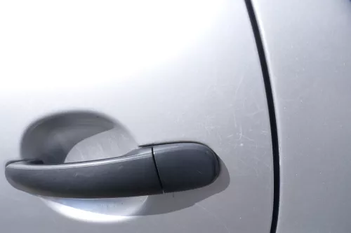 Seat Ibiza 6L Tür 4/5-Türer hinten links grau silber LS7N - ohne Anbauteile (176687)