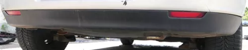 Seat Ibiza 6L nur Spoiler Stoßstange Heckstoßstange hinten schwarz