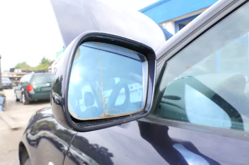 Audi A4 B5 Spiegel Außenspiegel links elektrisch blau LZ5L Facelift Glas (176726)