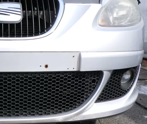 Seat Altea 5P Stoßstange vorne Frontstoßstange Stoßfänger grau LS7N + Grill (176740)