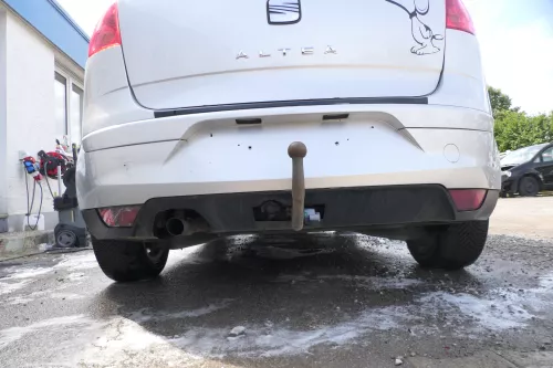 Seat Altea 5P Stoßstange hinten Heckstoßstange Stoßfänger grau silber LS7N