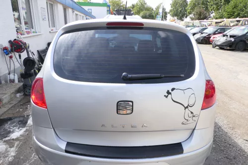 Seat Altea 5P Stoßstange hinten Heckstoßstange Stoßfänger grau silber LS7N (176745)