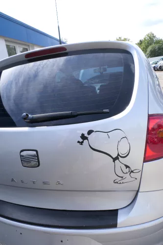 Seat Altea 5P Stoßstange hinten Heckstoßstange Stoßfänger grau silber LS7N (176745)