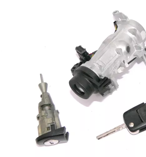 Seat Altea 5P Zündschloß Schloß Zündung 2x Schlüssel + Türschloß links