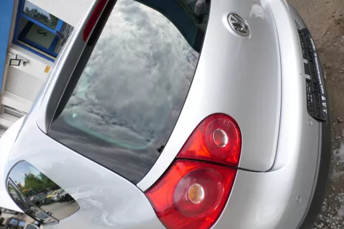 VW Golf 5 1K Limousine Stoßstange hinten Heckstoßstange silber LA7W PDC (176944)