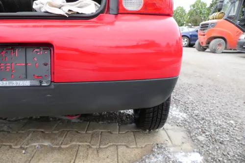 VW Lupo Stoßstange hinten Heckstoßstange Stoßfänger rot LP3G (177055)