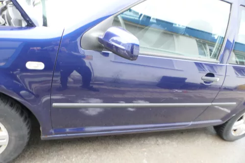VW Golf 4 Tür vorne links Fahrertür 2/3-Türer blau LB5N ohneAnbauteile (177091)