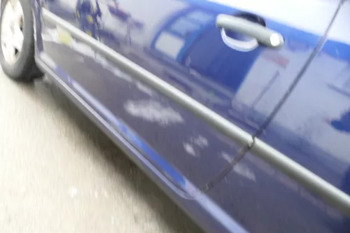 VW Golf 4 Tür vorne links Fahrertür 2/3-Türer blau LB5N ohneAnbauteile (177091)