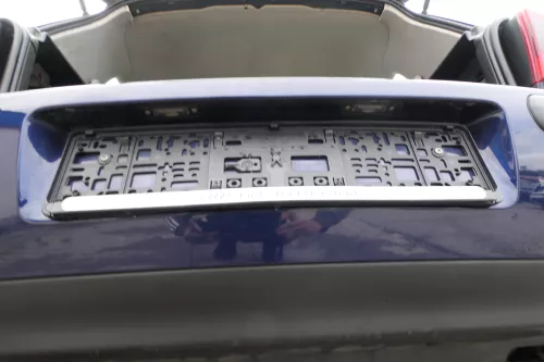 VW Golf 4 Limousine Stoßstange hinten Heckstoßstange Stoßfänger blau LB5N (177095)