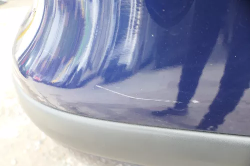 VW Golf 4 Limousine Stoßstange hinten Heckstoßstange Stoßfänger blau LB5N (177095)