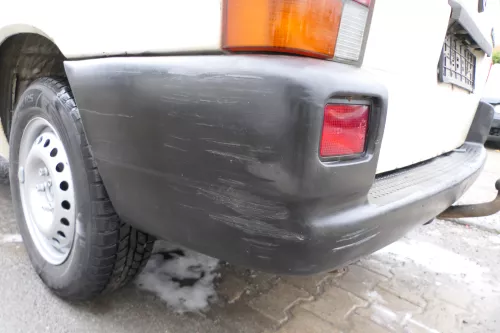 VW T4 Caravelle Multivan Stoßstange Heckstoßstange hinten 701807417 schwarz (177136)