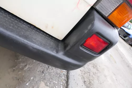 VW T4 Caravelle Multivan Stoßstange Heckstoßstange hinten 701807417 schwarz (177136)