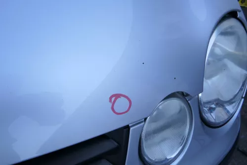 VW Polo 9N Motorhaube Klappe vorne silber grau LA7W reflexsilber bisca.Bj.2004 (177153)