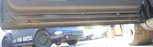 A3 8L Tür Türblatt vorne links grau schwarz LZ9U 2/3-Türer (Griffform beachten (177178)