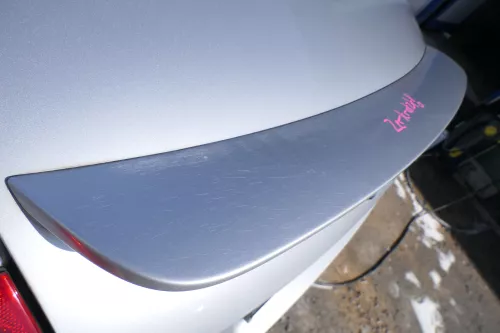 Audi TT 8N Roadster Heckklappe Kofferraumklappe Klappe Spoile hinten silber LY7W (177204)