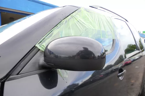 Roomster 5J elektrischer Spiegel Außenspiegel links Glas original schwarz LF9R