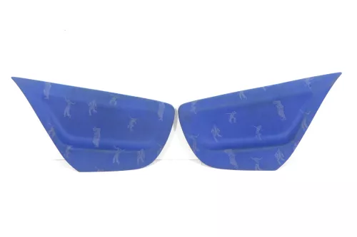 2 Lupo Arosa Türverkleidung Verkleidung Seite hinten links rechts Abdeckung blau (177429)